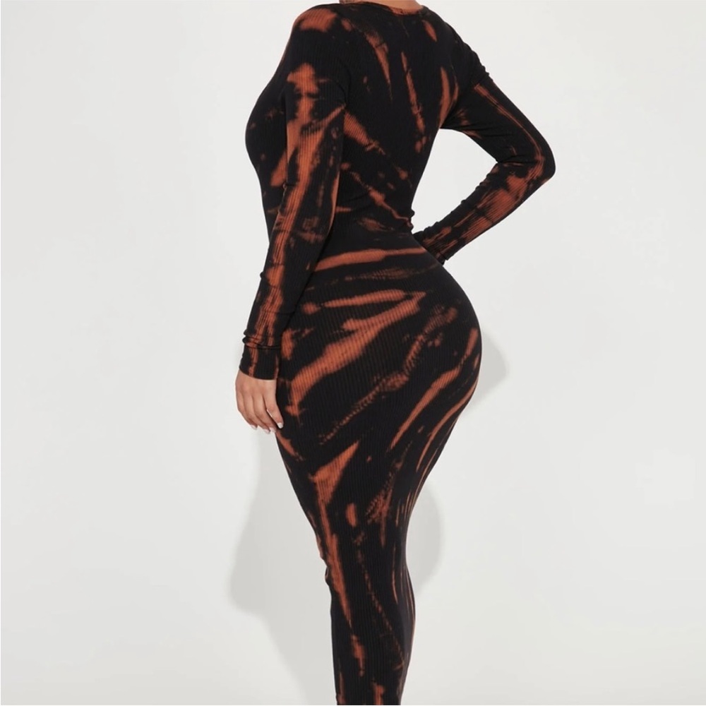 Fashion Nova, Maxi Dress , Women’s 1X , Black/Combo , Tie-Dye - Picture 5 of 6